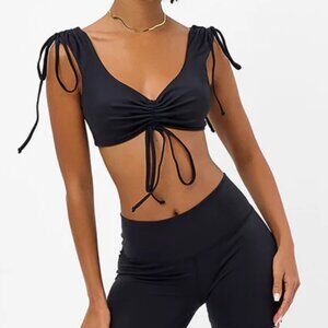 BNWT FRANKIE'S ACTIVE BIKINIS Zippy Flare Legging and Sports Bra Top 2PCS SET XS